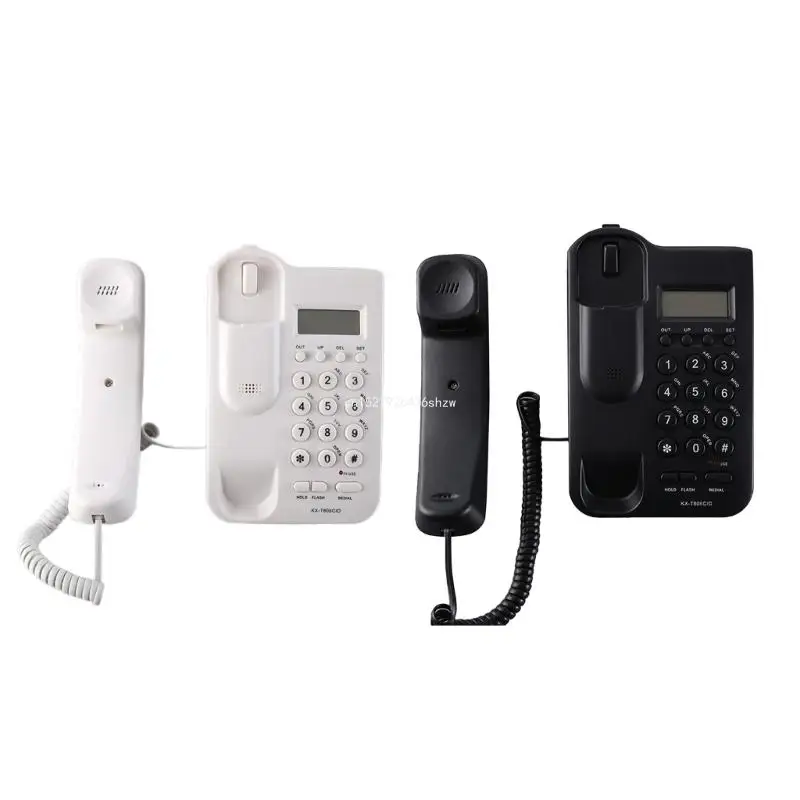 Corded Telephone for Desk Landline Desktop House Phone Seniors Caller Dropship