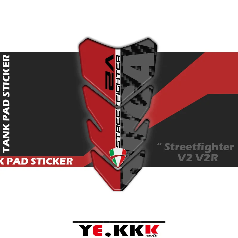 

Новинка для Ducati Streetfighter V4 V4S V4SP V2 3D стерео Топливный бак газа протектор Наклейка Наклейки Полная