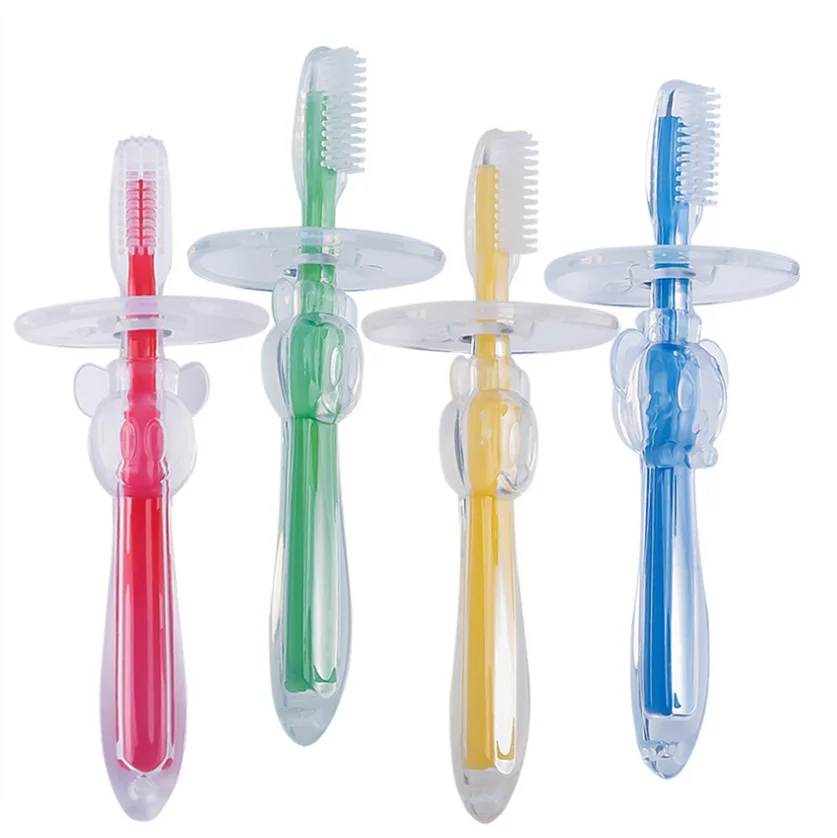 

Силиконовая зубная щетка для детей, специальная мягкая щетина, перегородка для ухода за полостью рта, Силиконовая зубная щетка