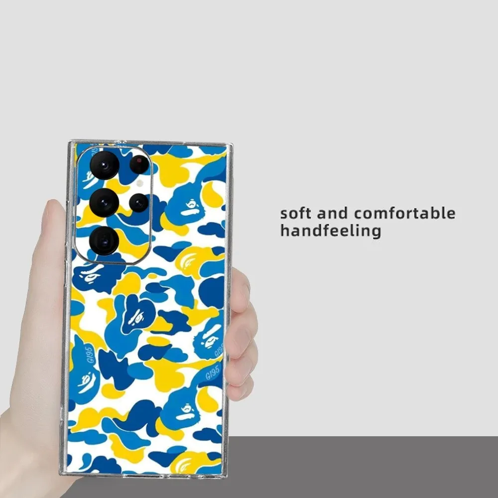 Чехол для телефона ABC CAMO B-bape-E Samsung Galaxy S24 Ultra S22 S23 S21 S20 5G защитный силиконовый чехол