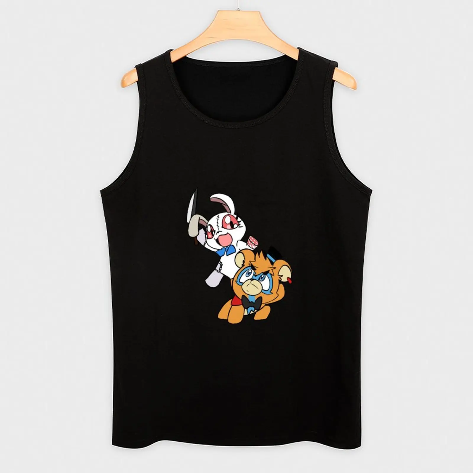 Vanny vs Glamrock Freddy майка рубашка без рукавов мужская футболка аниме тренажерный зал