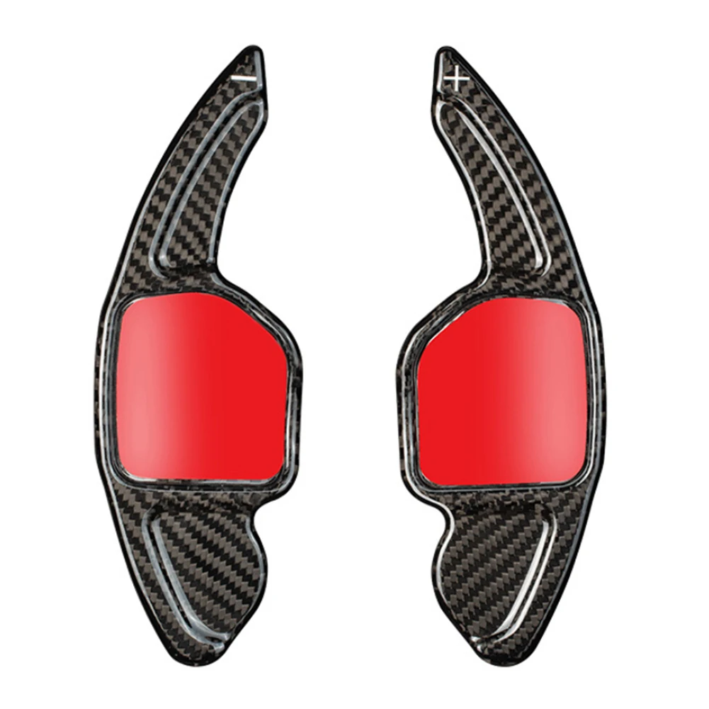 

Удлинитель переключения рулевого колеса из углеродного волокна для Audi A3 A4 A5 A6 A7 A8 Q2 Q3 Q5 Q7 TT, черные аксессуары