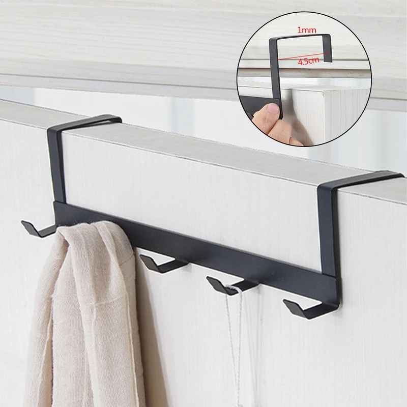 

Practical Wrought Door Hook Wall Hanger Hat Durable Kitchen 5 Hooks Bearing About 5kg Towel Hat Clothes Wall Hook Over Door