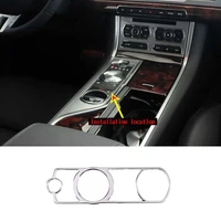 stainless steel car central control gear shift panel buttons trim covers stickers for jaguar xf 2012 2015 interior accessories