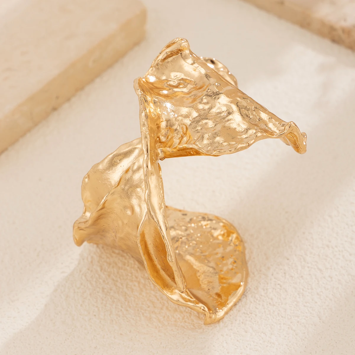 Элегантные Геометрические X-образные Широкие Открытые Браслеты-манжеты Для