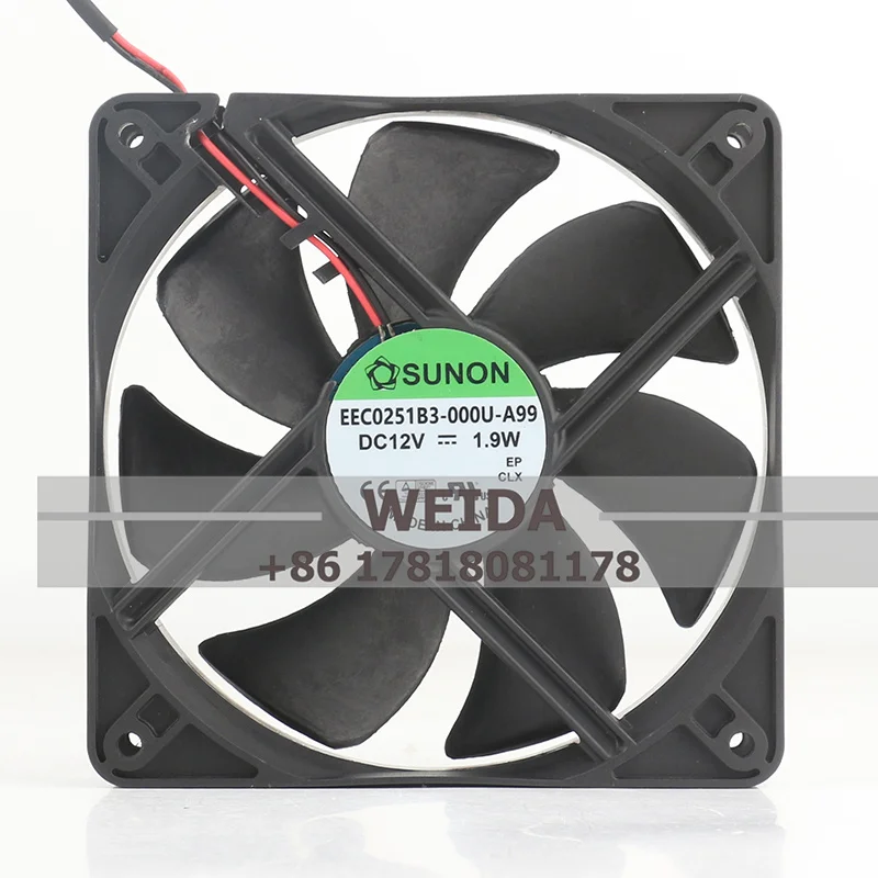 SUNON EEC0251B3-000U-A99 DC12V 1 9 Вт 12025 12 см 120x120x25 мм вентилятор охлаждения корпуса