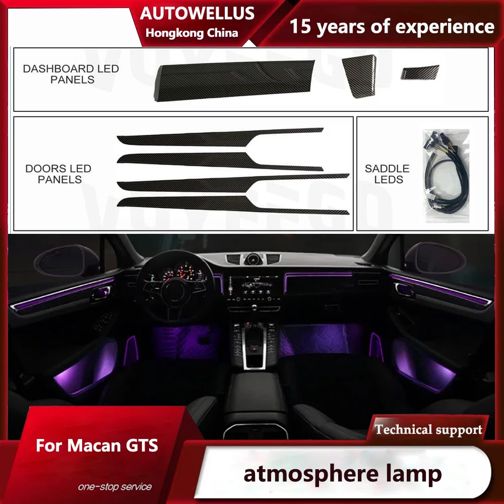 

Внешнее освещение для Macan GTS 2014-2023, светодиодные лампы для внутреннего освещения, декоративная лампа в комплекте