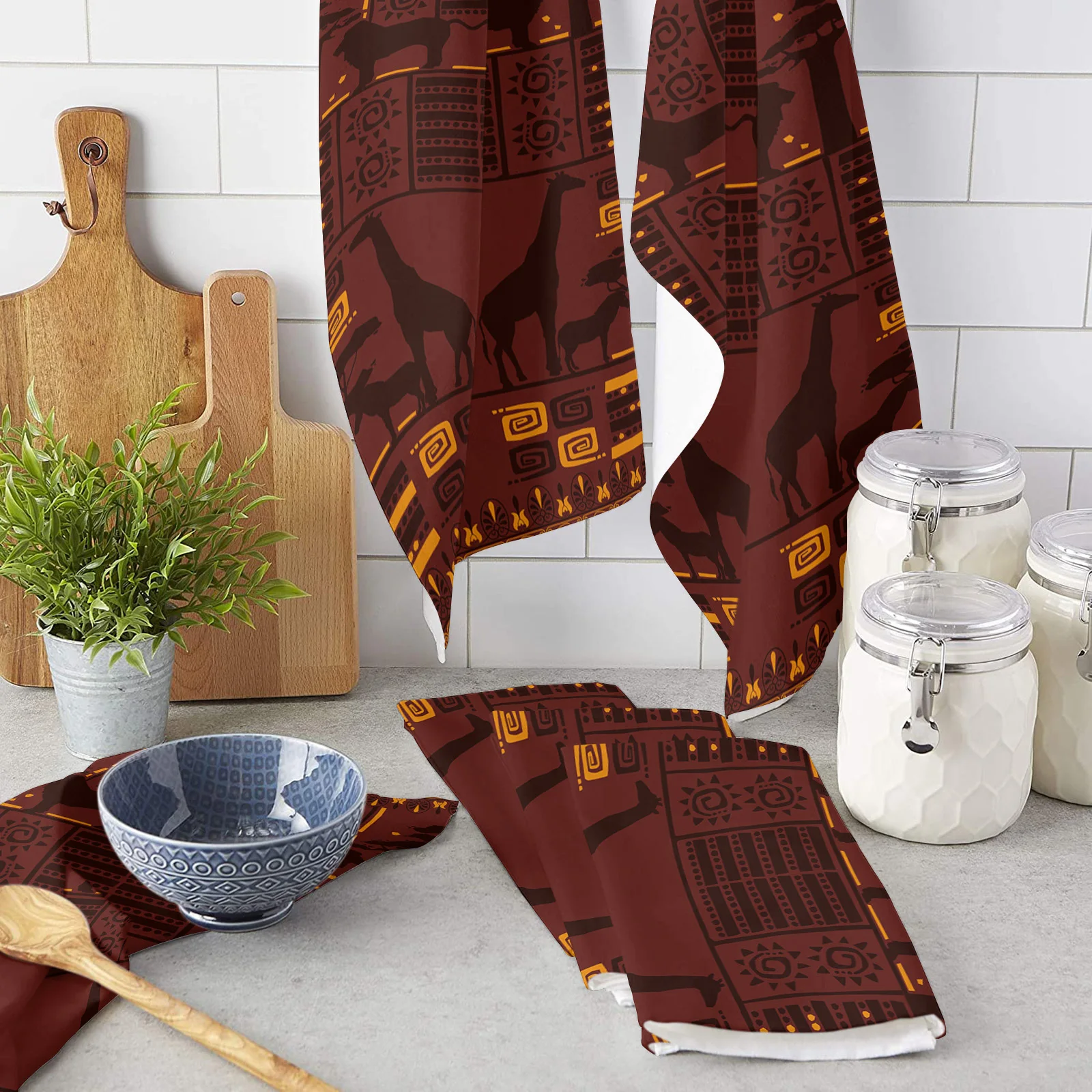 Absorbent Clean Dish Cloth Towels Kichen Cleaning Supplies