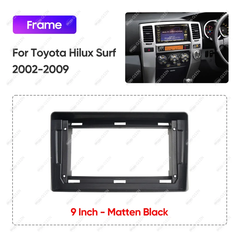 

Для TOYOTA 2002-2009 HILUX SURF 9 дюймов автомобильный радиоприемник Android стерео аудио экран мультимедийный видеоплеер навигационная рамка