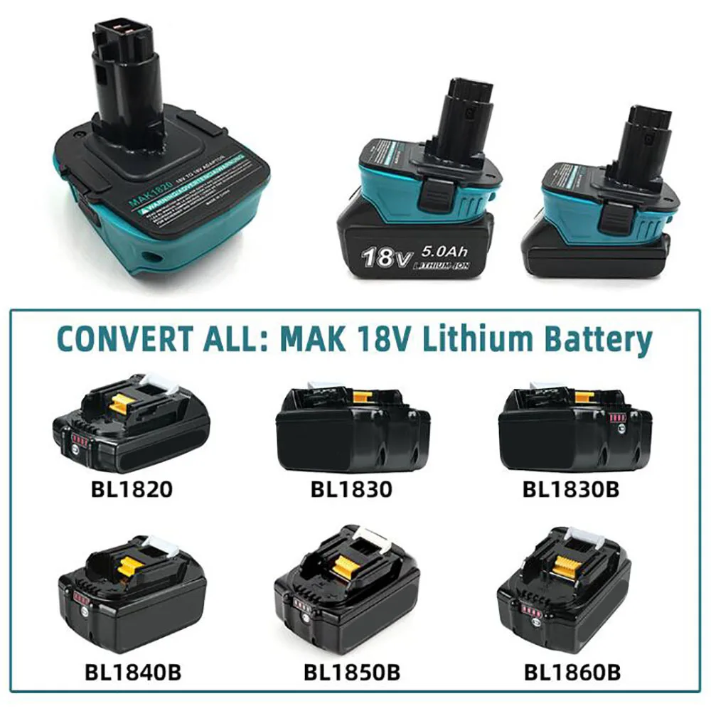 Адаптер MT20DL MT20BSL MT20ML MT20MN MT20RNL MAK1820 для Makita 18 в литий-ионная батарея BL1830 Milwaukee Bosch Dewalt