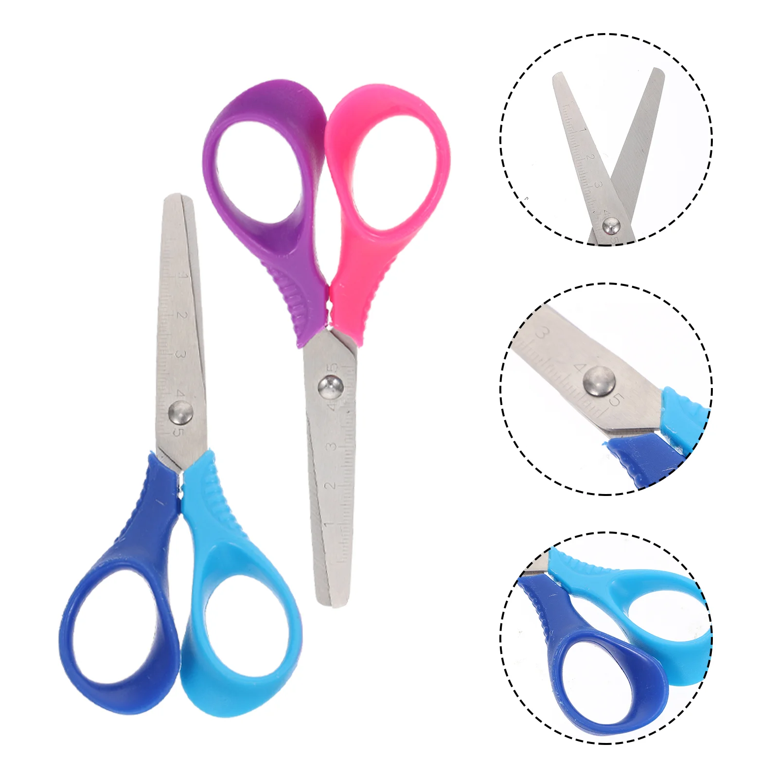

6Pcs Scale DIY Scissors Office Scissors Hand Craft Scissors (Random Color)