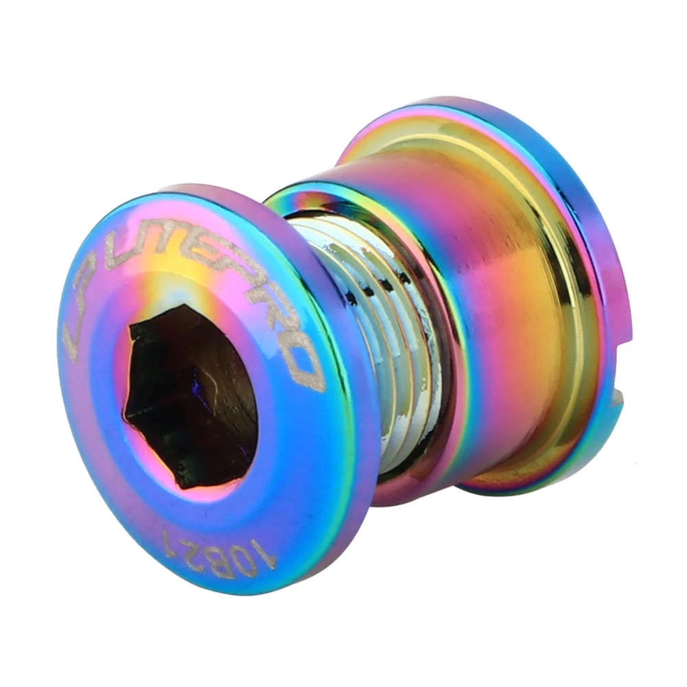 

4/5pcs Ultralight MTB Road Bike Single Double Chainring Bolt Sprocket Chainwheel Screws Colorful Aluminum Alloy Bicycle Screw