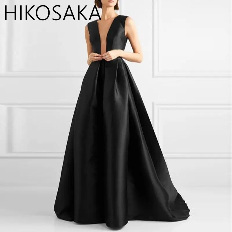 

A-Line Minimalist Elegant Engagement Formal Evening Dress Jewel Neck Sleeveless Ankle Length Stretch Satin Robe Soiree 2023