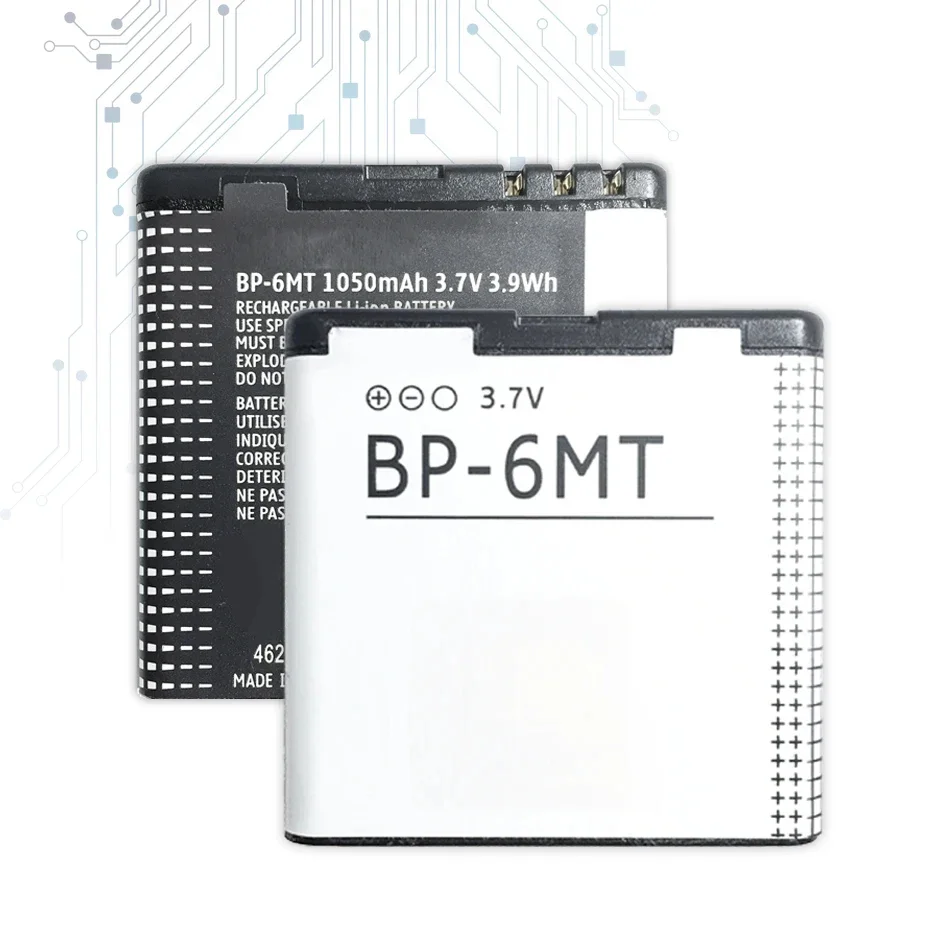 Аккумулятор BP-6MT 1050 мАч для Nokia N81 N82 N81-8G E51 E51i 6720 6720C BP 6MT Портативные аккумуляторы