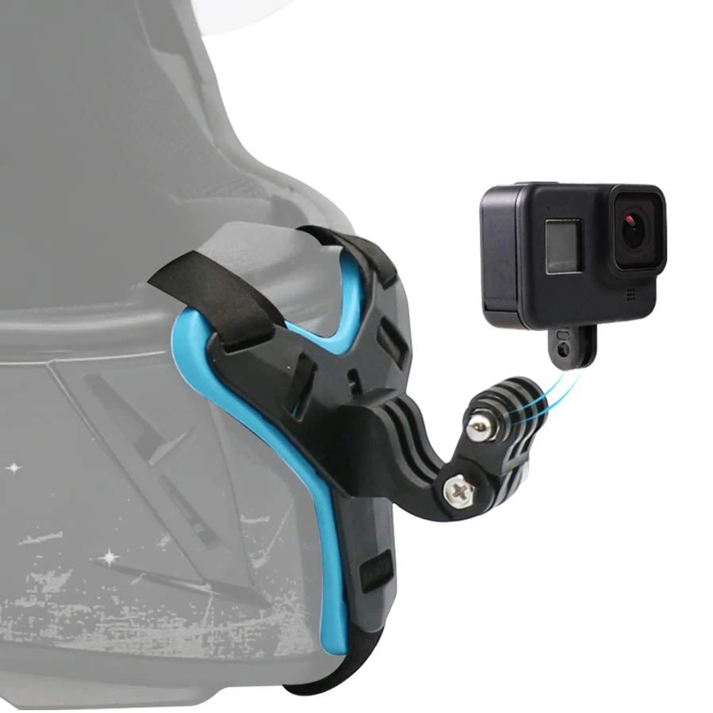 

Ремешок для подбородка мотоциклетного шлема для GoPro Xiaomi DJI SJCAM аксессуары для экшн-камер, Спорт на открытом воздухе, езда на велосипеде, кемпинг