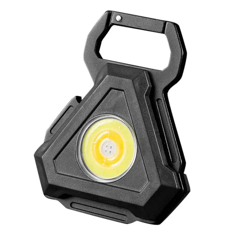 

Mini COB Keychain Flashlights Waterproof Triangular Keychain Mini 500 Lm Flashlight Powerful 500 High Lm Bright Keychain