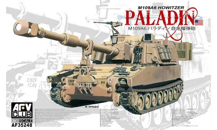 

AFV Club AF35248 1/35 Scale U.S M109A6 Paladin - model Kit