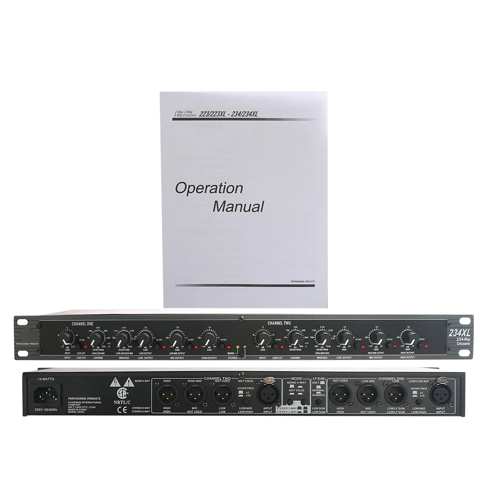 Профессиональное звуковое периферийное оборудование dbx234 dbx 234XL 234 стерео 2/3