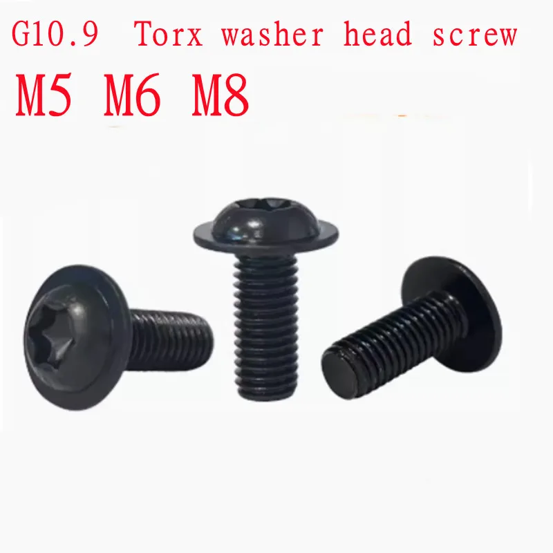 

Фланец винт Torx HZYUEGOU стальной черный M5-M8 *6/8/10/12/16/20/25/30/35/40 G10.9