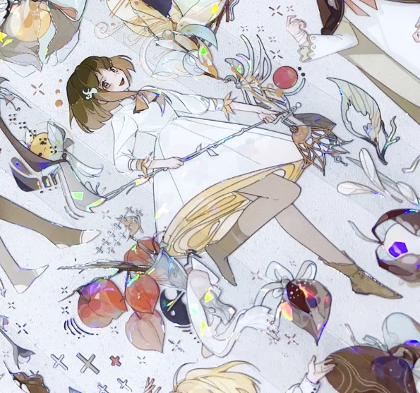 

1 петля Милая фруктовая девочка Блестящая лента для домашних животных