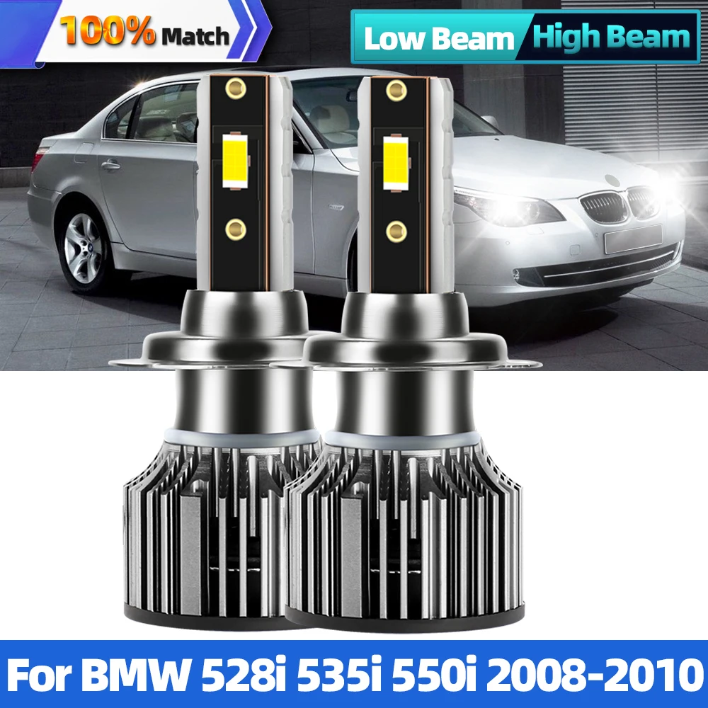 

2Pcs H7 LED Canbus 120W 20000LM Led Headlights Car Light Bulbs Automobiles Auto Lamp 6000K For BMW 528i 535i 550i 2008-2010
