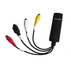 Легкая крышка USB 2,0 Easy cap, для видео, ТВ, DVD, VHS, DVR Cap, ture Card, Easy Cap USB Video Cap ture Device, поддержка win10бесплатная доставка