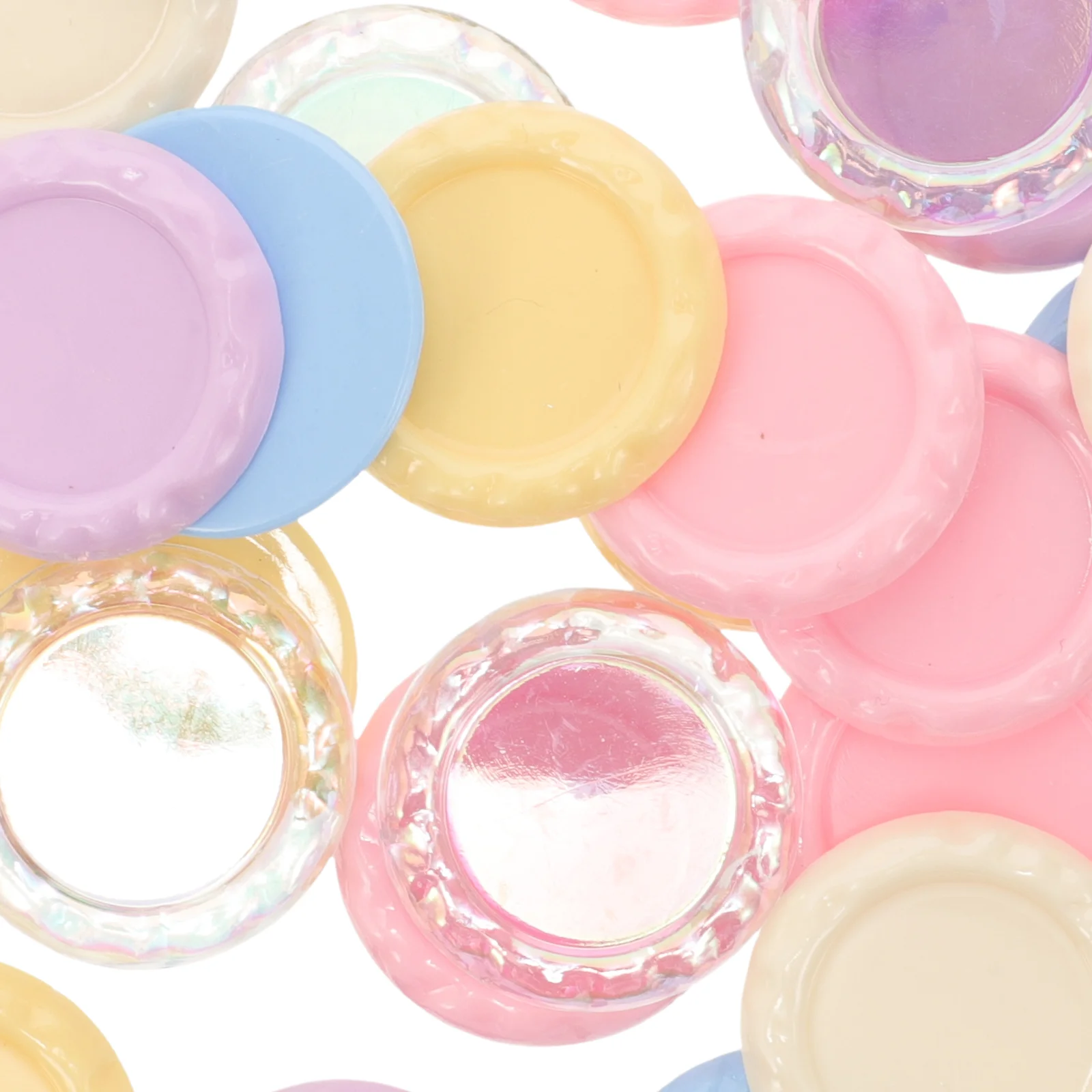 30 шт. круглые диски с плоской задней частью подвески сделай сам красочные чехол