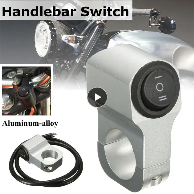 

12v Multifunctional On/off Button Light Switch Universal Near Far Light Three Gear Switch Waterproof Aluminum Alloy