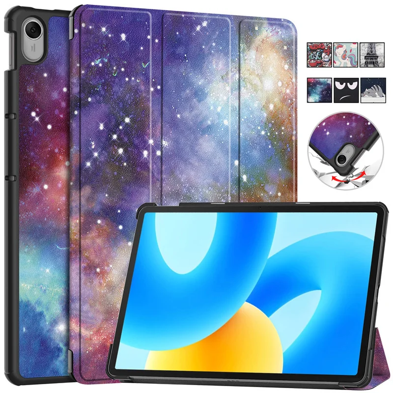 

Чехол для Huawei MatePad 11,5, Модный чехол с рисунком, Складывающийся умный кожаный чехол для Funda Matepad 11,5 2023, чехол Coque Funda