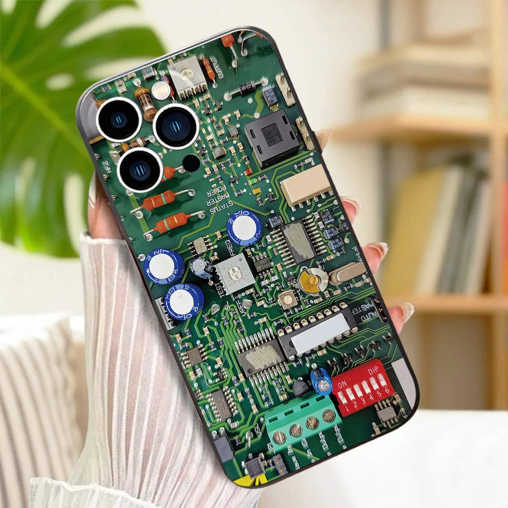 Фото Чехол для телефона с дизайном печатной платы для Samsung Galaxy S26 ULTRA S25 S24 S23 S22 S21 S20 Ultra Plus FE Note 20 10 Plus №4