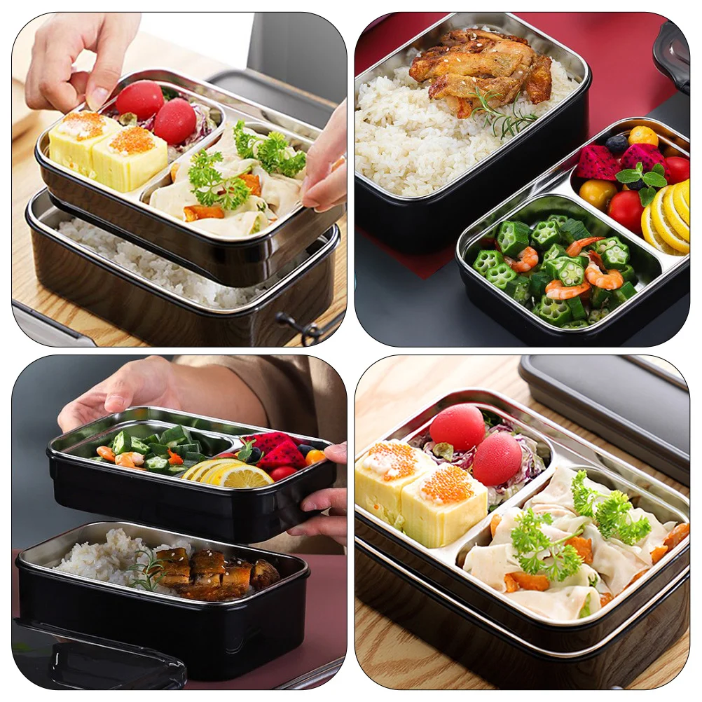 Контейнер Bento для ланча термоконтейнер из нержавеющей стали с изолированным