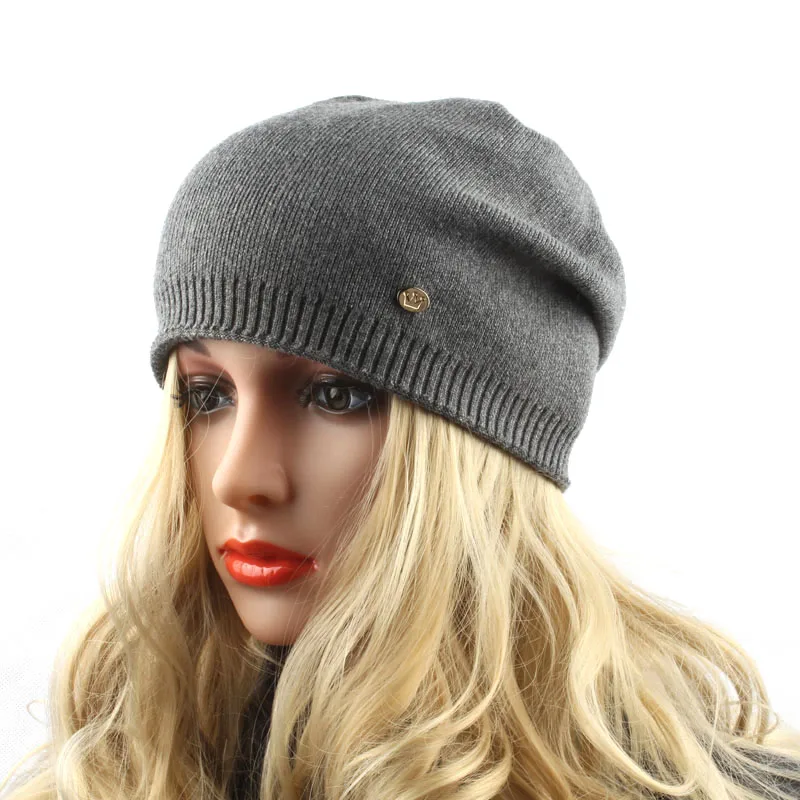

2022 New Winter Hat Bonnets For Women Cashmere Wool Knit Hat Fashion Warm Cap Female Skullies Beanies
