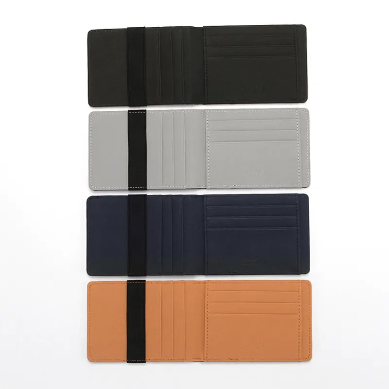 Credit Card Holder Minimalist RFID Blocking Wallet Card Holder Slim Wallet RFID Blocking Men Secure Faux Leather Bag Wallets
