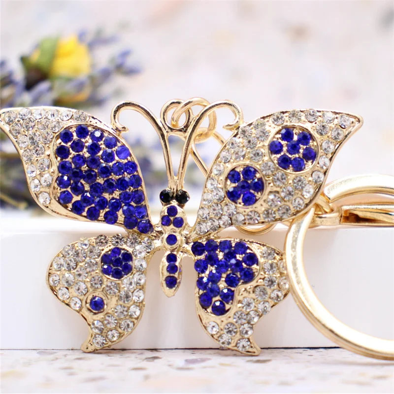 Необычный и фантазийный мультяшный золотой металлический брелок с белой