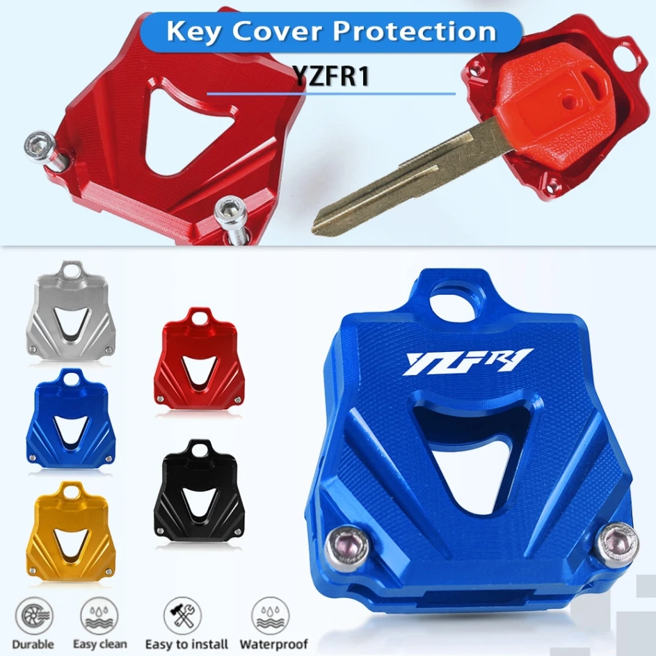 

YZFR1 Motorcycle Accessories CNC Key Cover Cap Protection Keys Case Shell For Yamaha YZF-R1 YZF R1 1998-2014 2015 2016 2017 2018