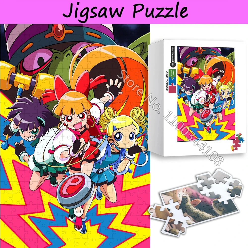 Пазл Powerpuff Girls Z 300/500/1000 шт. головоломки из мультфильмов японского аниме детские