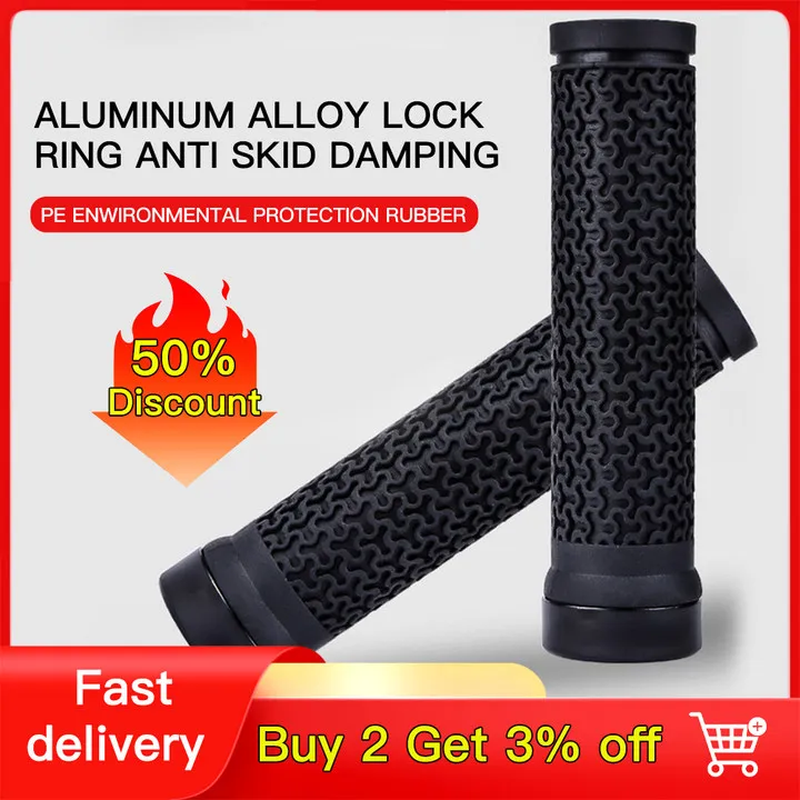 

Mountain Bike Grips Silicone Sponge Bicycle Grips MTB Road Anti-slip Shockproof Handles For Bicycle Ultralight Cycling Handlebar