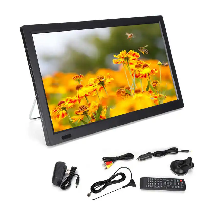 

13 Inch ATSC Digital TV Portable HD Television High Sensitivity Tuner TV For Car Camping US Plug 110‑220V