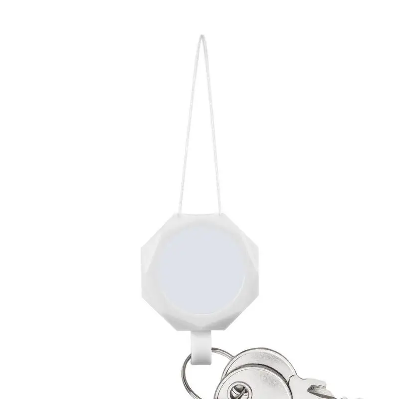 

Car Rearview Mirror Pendant With Retractable Perfume Diffuser Air Freshener Decoration White Small Pendant For Badge Holder