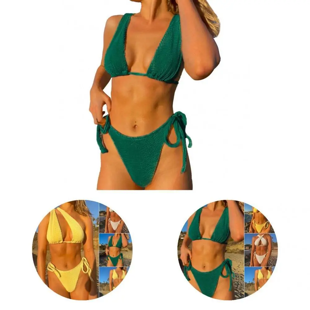 

2 шт./комплект, Женский плиссированный купальник