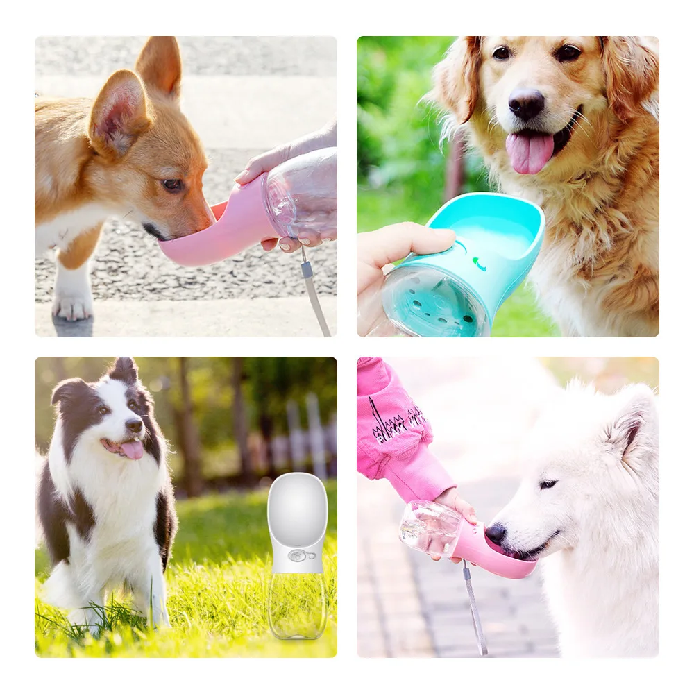 Portable Water Bottle For Dogs Puppy Drinking Bottle Travel Pet Drinker Leakproof Dog Bowl Food Containers Dog Accessories images - 6