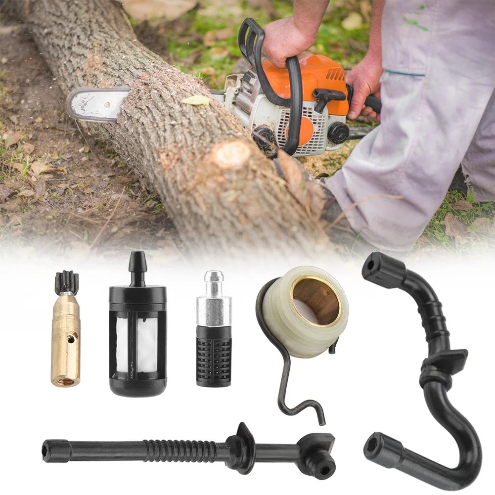 Для Stihl MS180 MS170 018 017 цепная пила масляный насос червячный редуктор Топливный Шланг