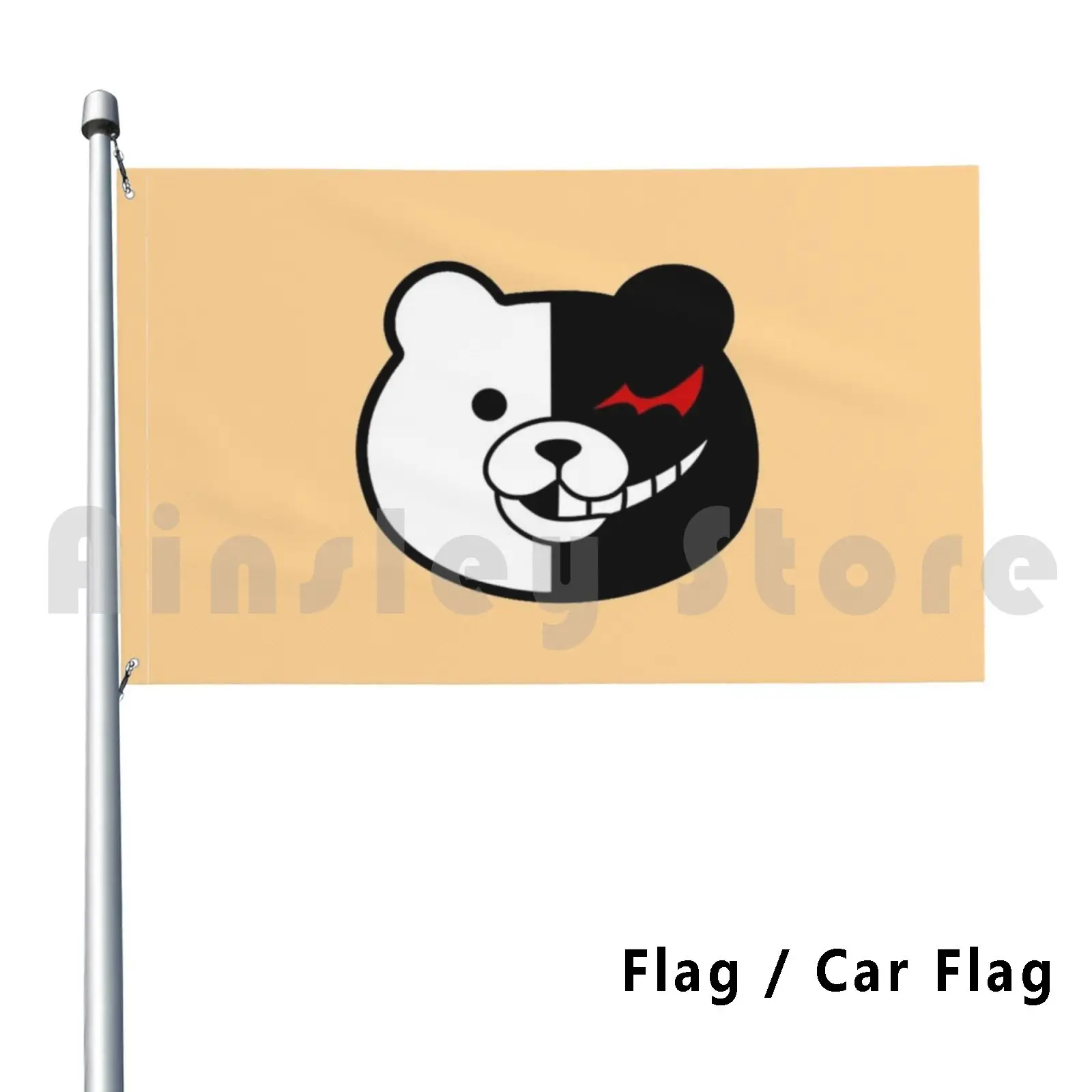 

Danganronpa Monokuma Chibi Flag Car Flag Funny Danganronpa Chibi Anime Game Makoto Naegi Junko Enoshima