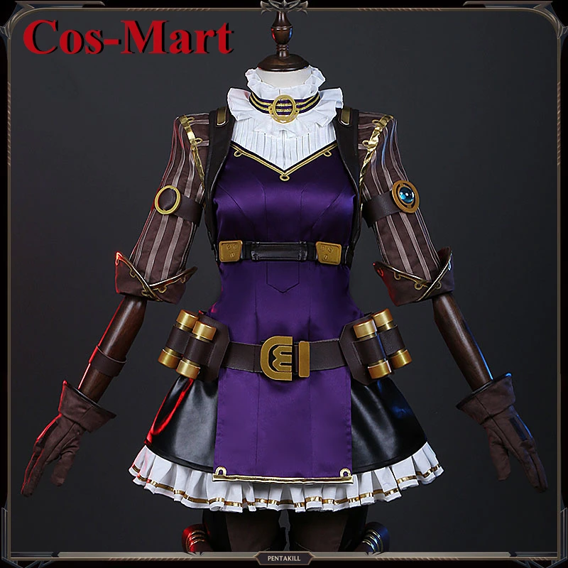 Cos-Mart เกม LOL Luxanna Crownguard คอสเพลย์เครื่องแต่งกาย Lady Of Luminosity Combat Uniform กิจกรรม Party บทบาทเล่นเสื้อผ้า