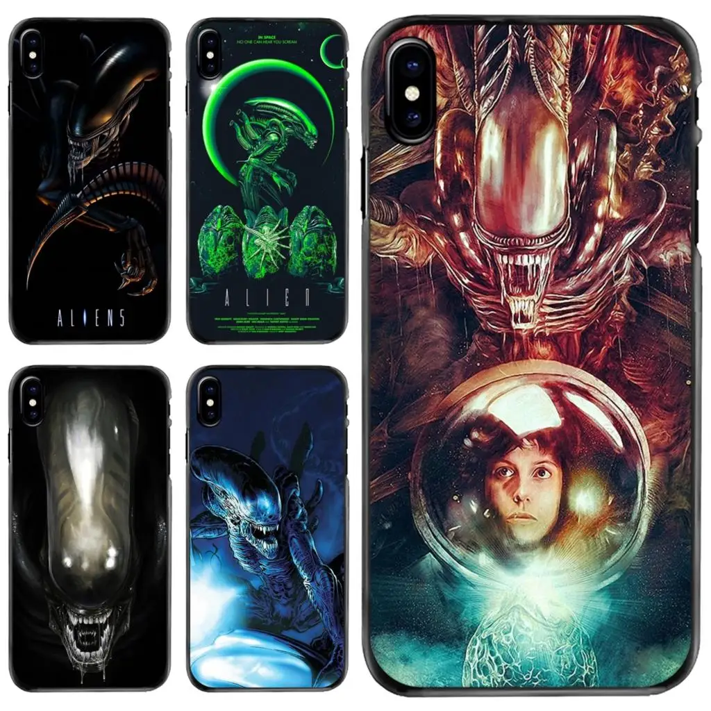 

Xenomorph Aliens predator For Apple iPhone 11 12 13 14 Pro MAX Mini 5 5S SE 6 6S 7 8 Plus 10 X XR XS Hard Phone Cover Case