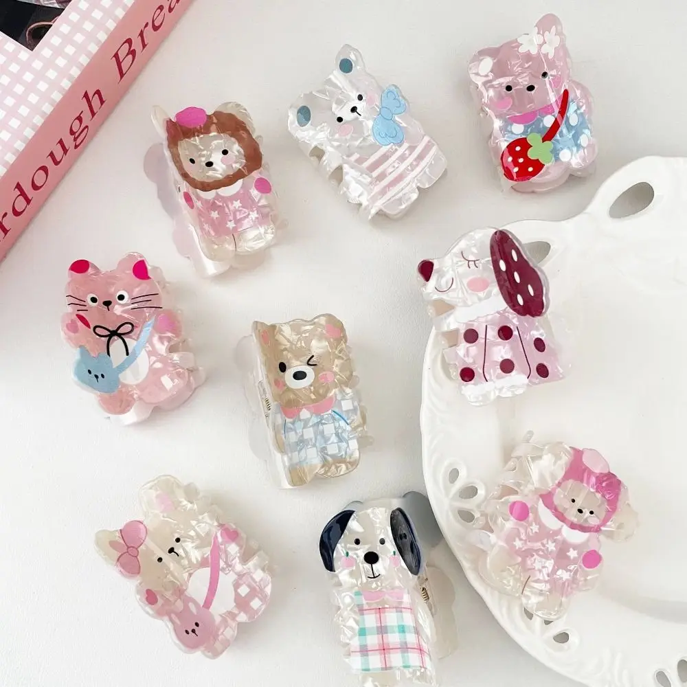 Модный корейский стиль мультяшная заколка для волос в виде животных щенок