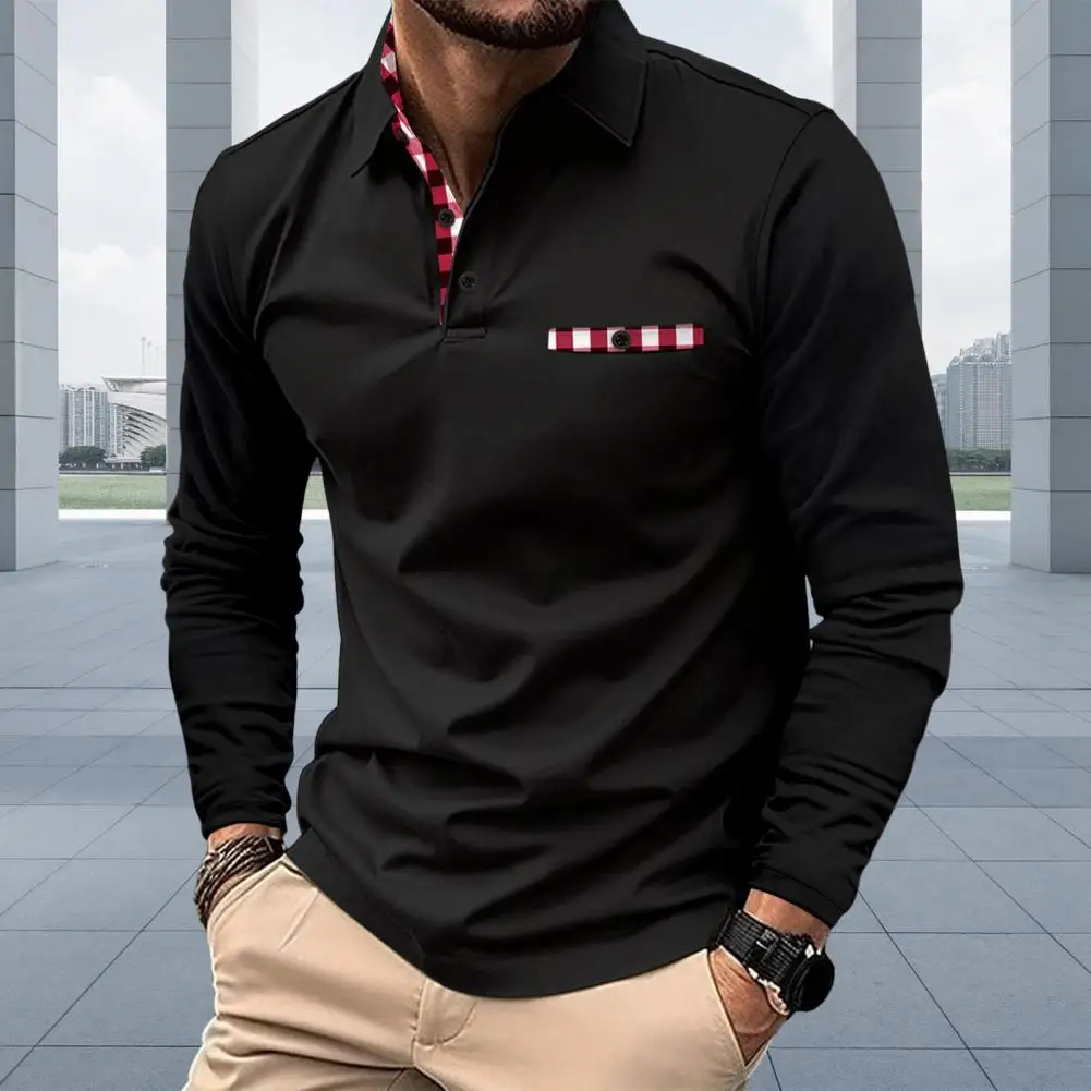 

Мужская приталенная рубашка, мягкая дышащая Повседневная рубашка в клетку, с отложным воротником и длинным рукавом, в деловом стиле, осень-весна