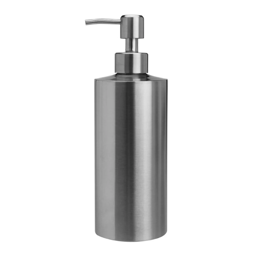 

Hand Wash Dispenser Anti-rust Refillable Washable Reusable Stylish Bathroom Countertop Bottle Container Accessories