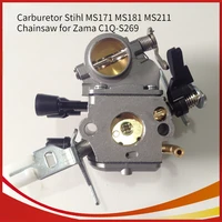 high quality metal carburetor carb replacement for stihl ms171 ms181 ms211 chainsaw for zama c1q s269 1139 120 0619 7100 0612