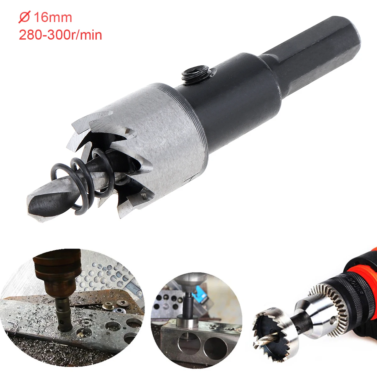 

16mm HSS Hole Saw Cutter Drill Bits for Pistol Drills / Bench Drills/ Air Gun Drills Perfect for Installing Locks Diameter Hole